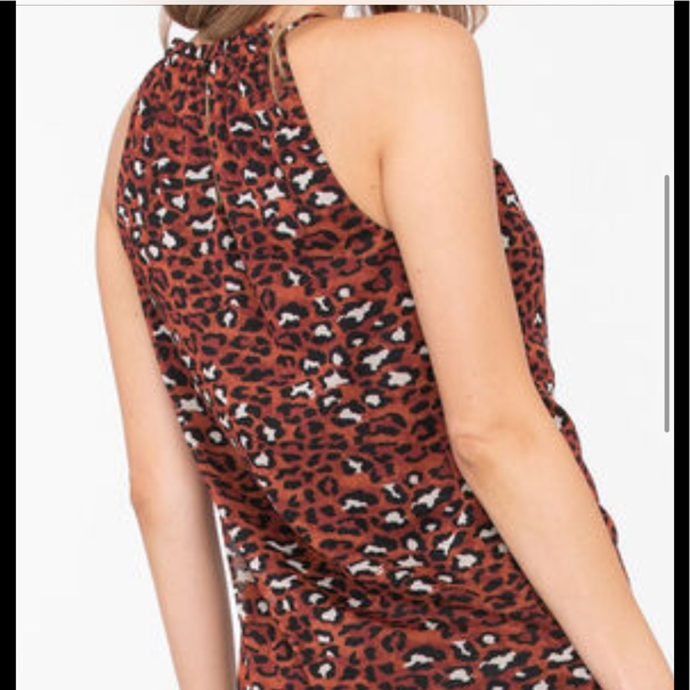 Leopard Print Halter Top